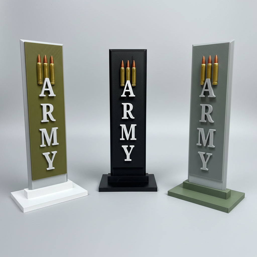 ARMY Vertical Desktop Plaque
