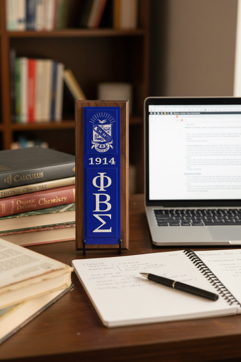 Phi Beta Sigma Vertical Plaque