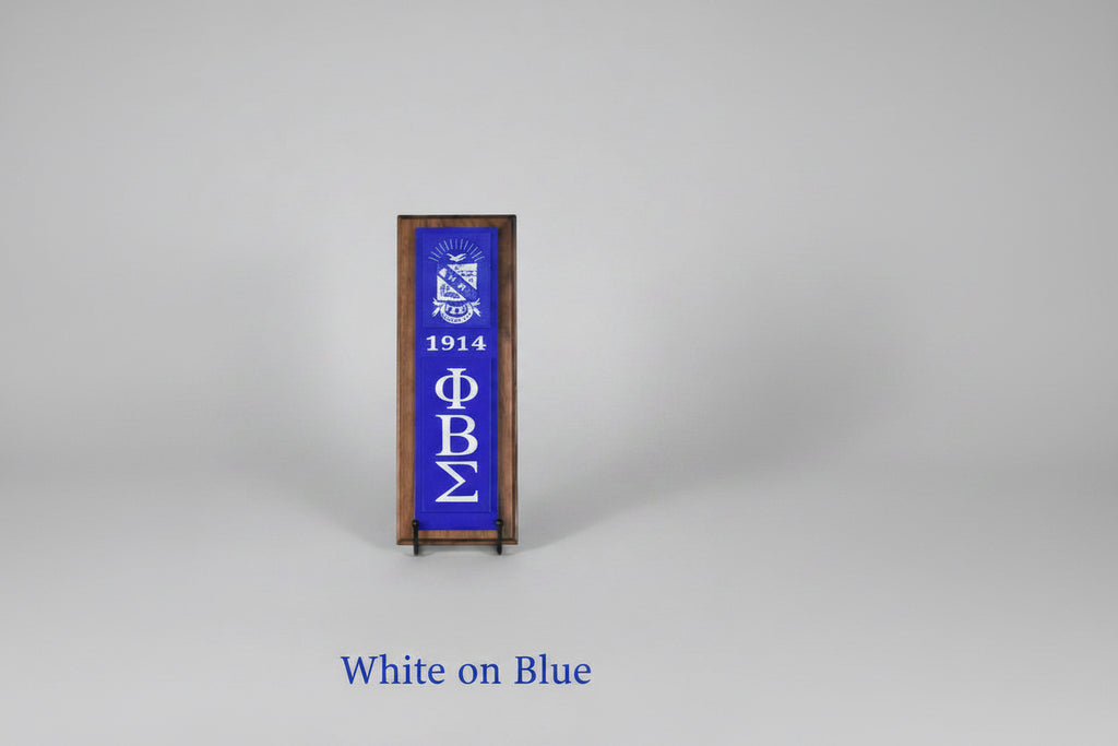 White on Blue