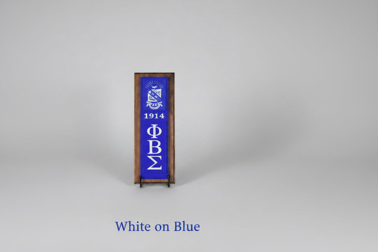 White on Blue