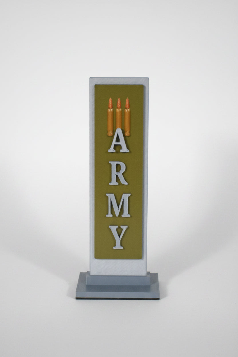 ARMY Vertical Desktop Plaque