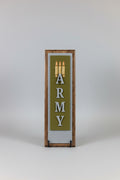 U.S. ARMY Vertical Plaque on Walnut