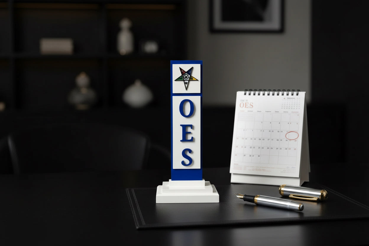 Order of Eastern Star (OES) Vertical Desktop Plaque