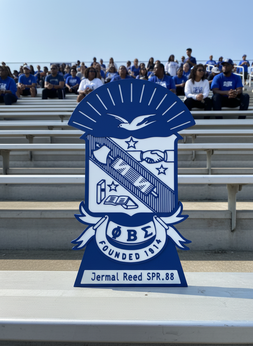 Phi Beta Sigma Crest Plaque - Personalized